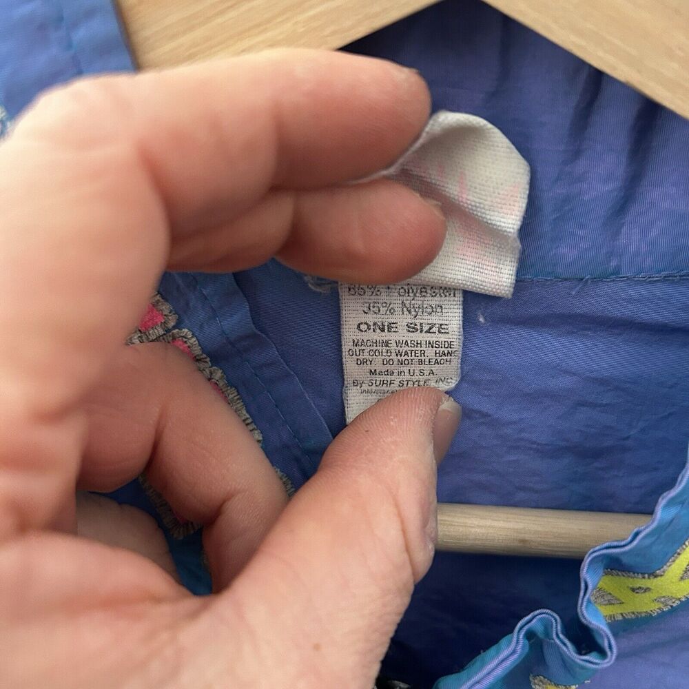 Vintage Surf Style Iridescent Windbreaker Jacket & Pants - Picture 4 of 10